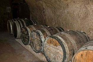 barriques en cave